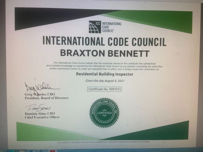 Icc residential building inspector practice exam