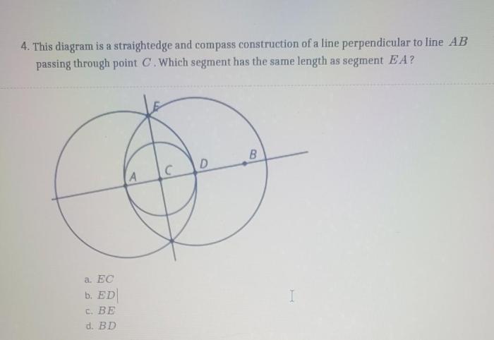 This diagram is a straightedge and compass construction